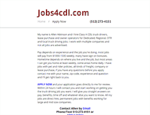 Tablet Screenshot of jobs4cdl.com